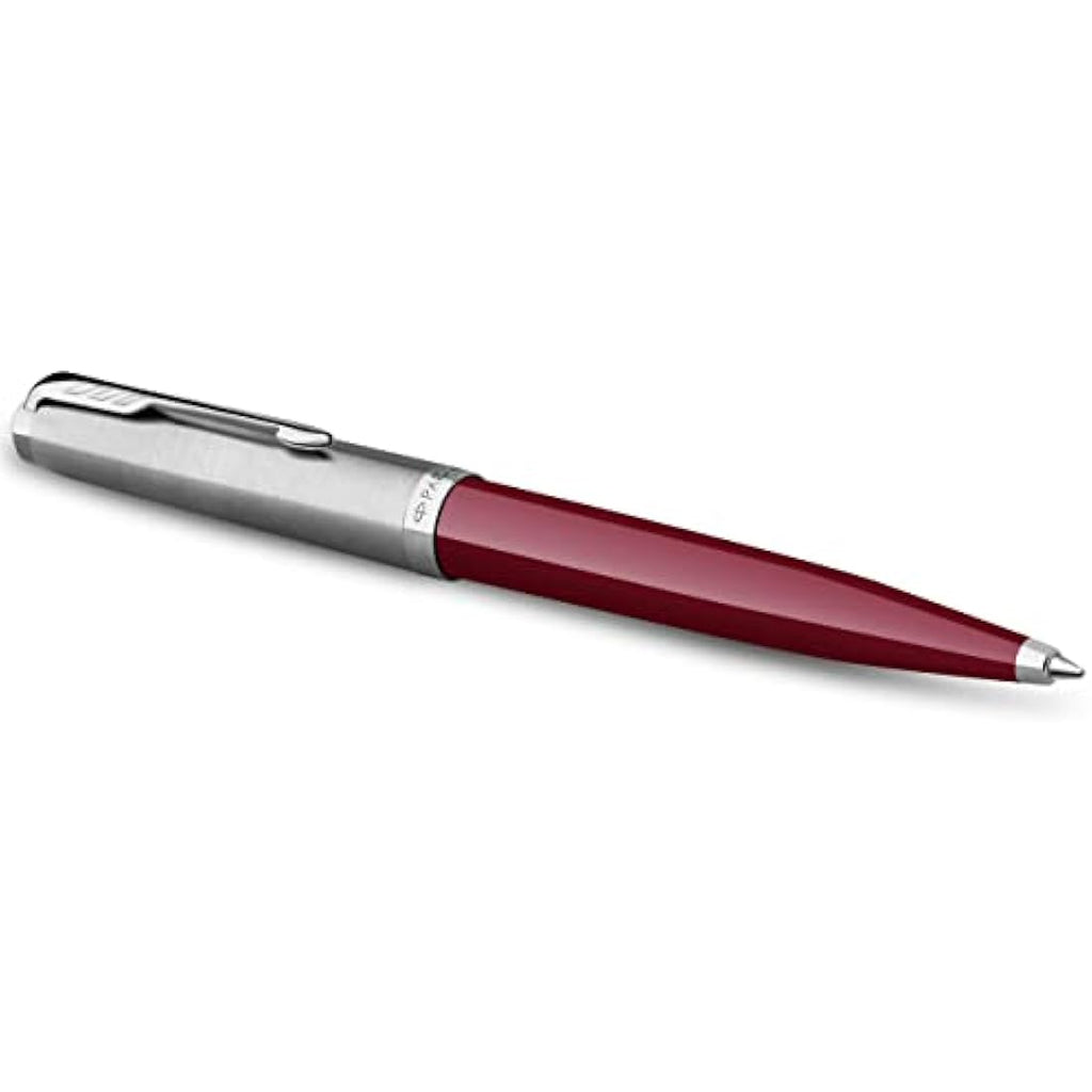 Parker 51 Ballpoint Pen | Burgundy with Chrome Trim | Medium Point