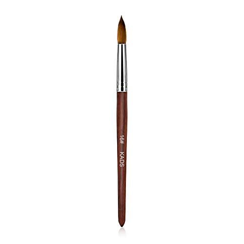 Kolinsky Sable Hair Acrylic Nail Brush – Red Wood Handle (16#)