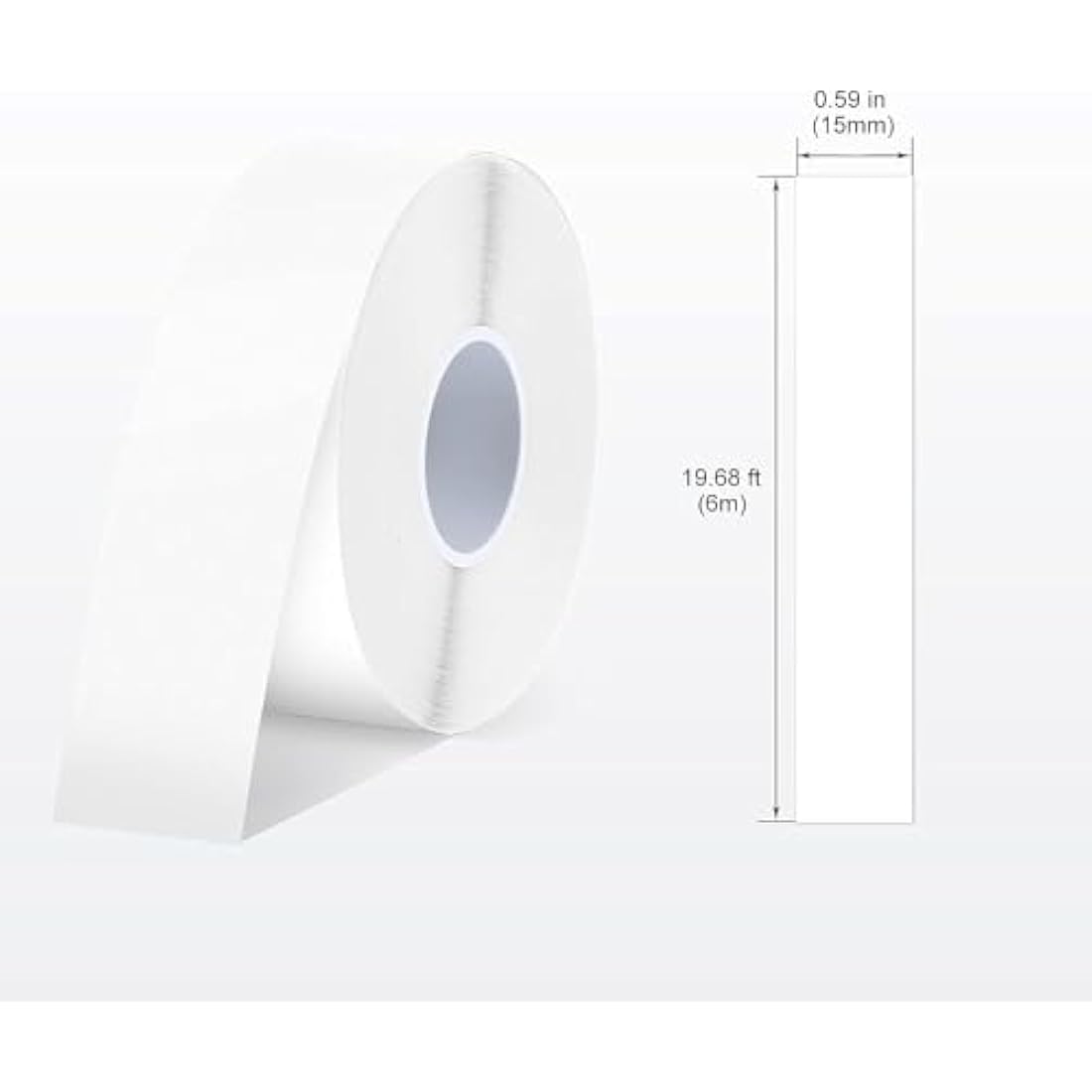 SUPVAN Label Maker Tape for E10 E11 E16 | 2 Rolls White & Transparent