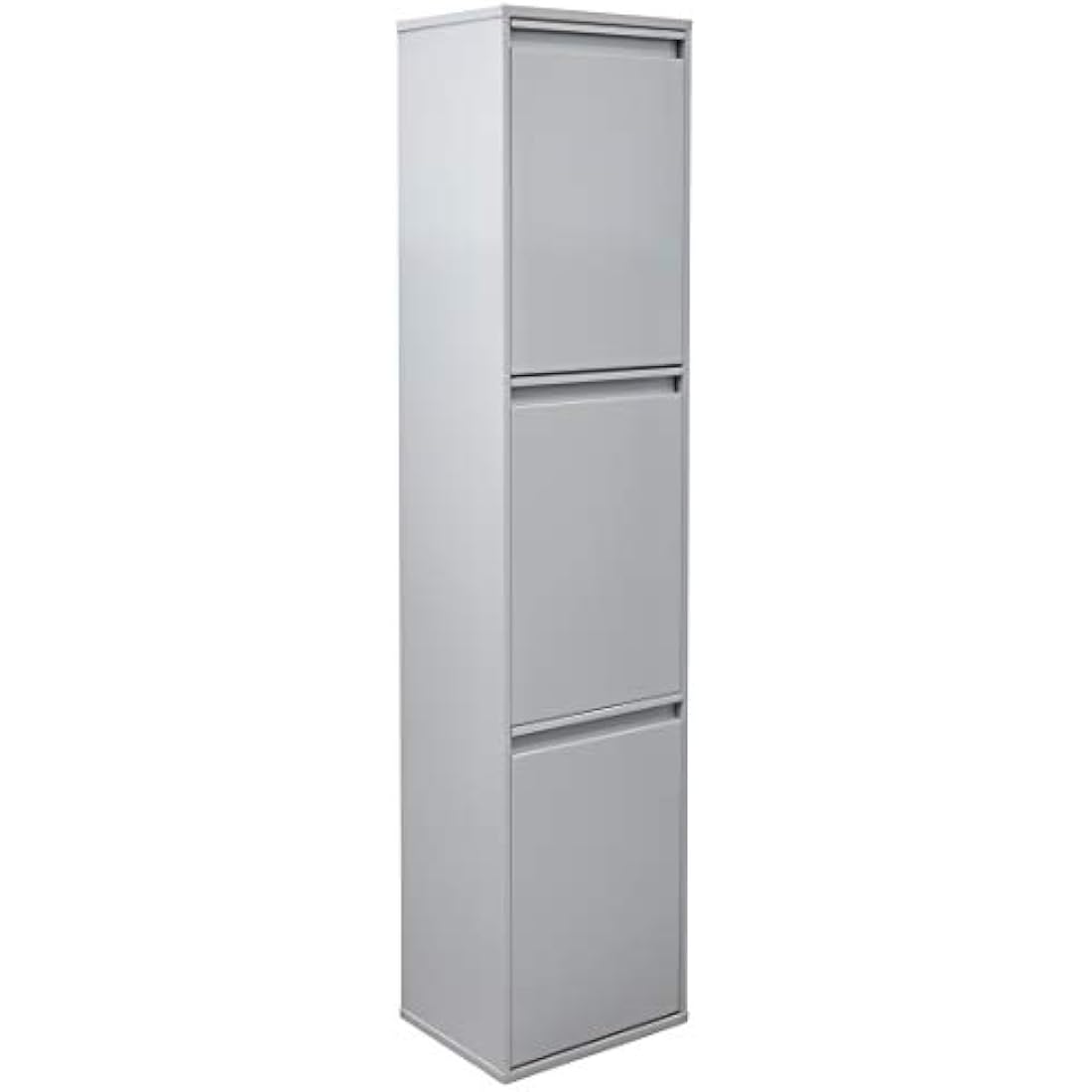 Arregui Basic Steel Recycling Bin | 3-Door Waste Cabinet, 51L - Light Grey