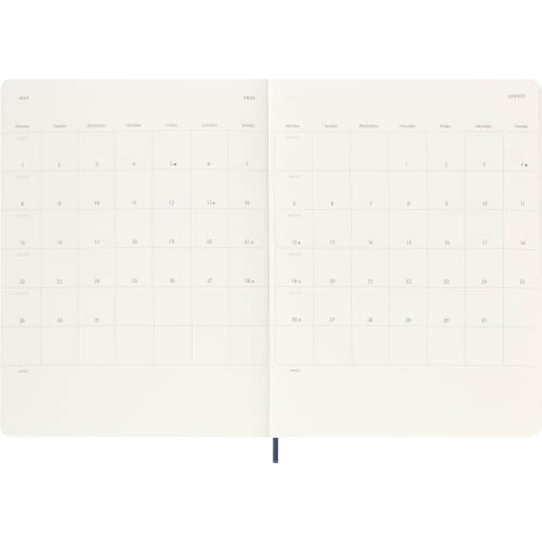 Moleskine 2024 Weekly Agenda | XL Soft Cover Planner – Sapphire Blue