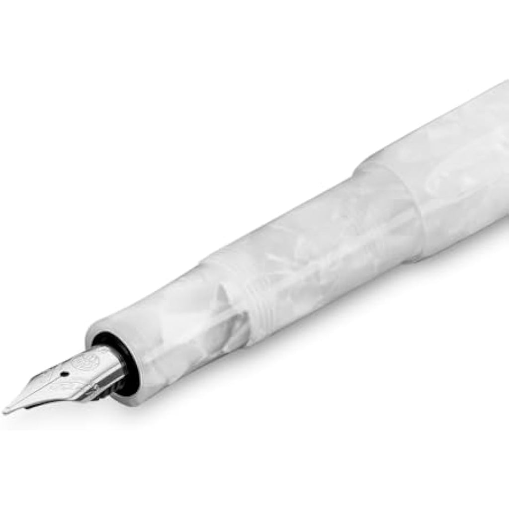 Kaweco Art Sport Fountain Pen – Mineral White Acrylic – Broad Nib