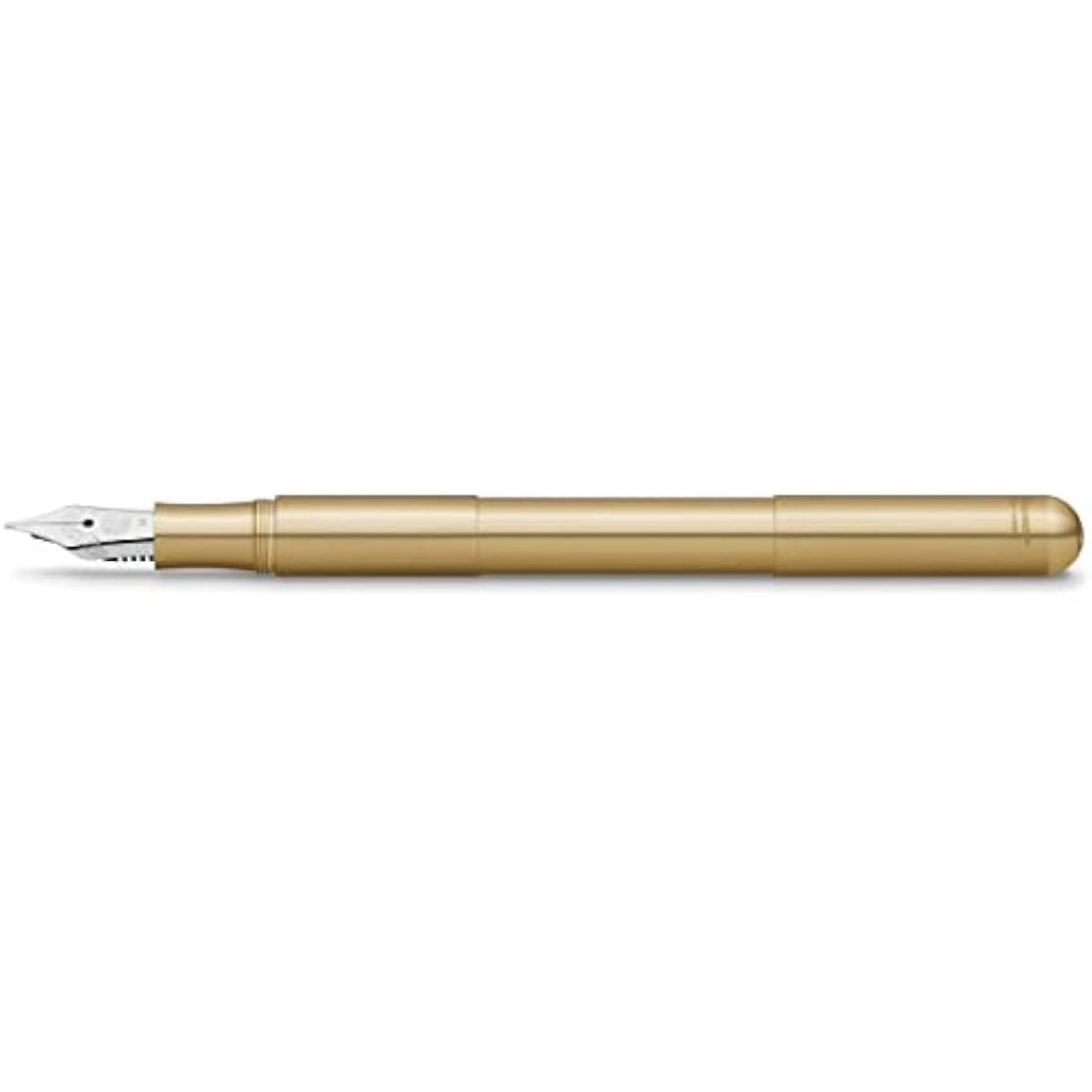 Kaweco Supra Brass Fountain Pen – Extra Fine Nib with Metal Gift Box