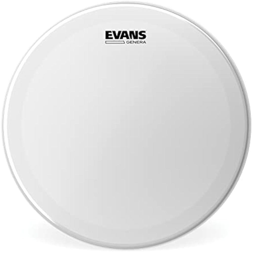 Evans Genera Coated Snare Drum Head – 14 Inch White Single-Ply