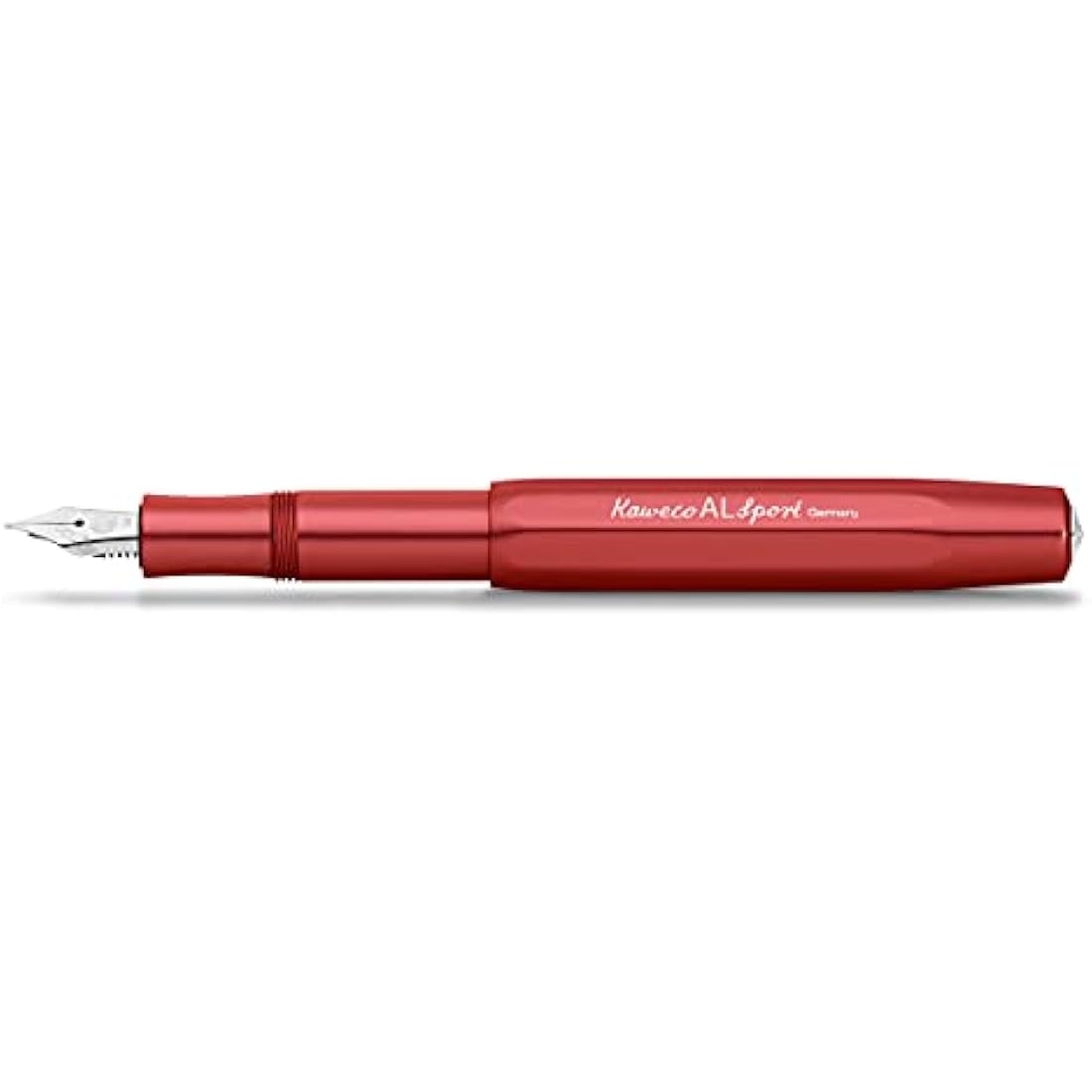 Kaweco AL Sport Fountain Pen – Deep Red Aluminium – Fine Nib (F)