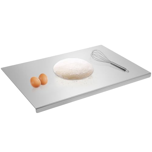 Sibosen Stainless Steel Cutting Board – Large 60x40cm Heavy Duty Pastry Board