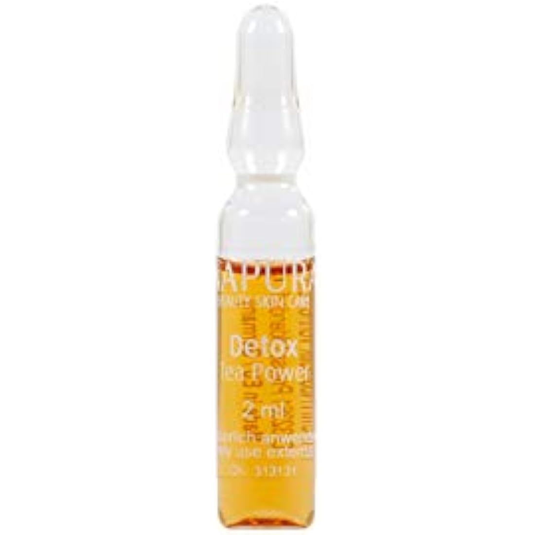 NAPURA Detox Tea Power Ampoules | Hyaluronic Face Serum for Dry Skin