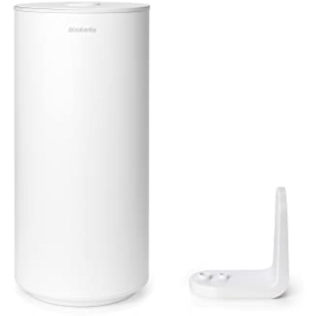Brabantia Mindset Toilet Roll Dispenser – Holds 2 Spare Rolls – Fresh White
