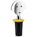 Alessi Anna Stop 2 Bottle Cap – Black Resin & Chrome Wine Stopper