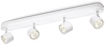 Philips myLiving Star 4-Bar LED Ceiling Spotlight | Warm White - White