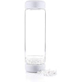 VitaJuwel inu! Crystal Water Bottle – Clear Quartz Borosilicate Glass