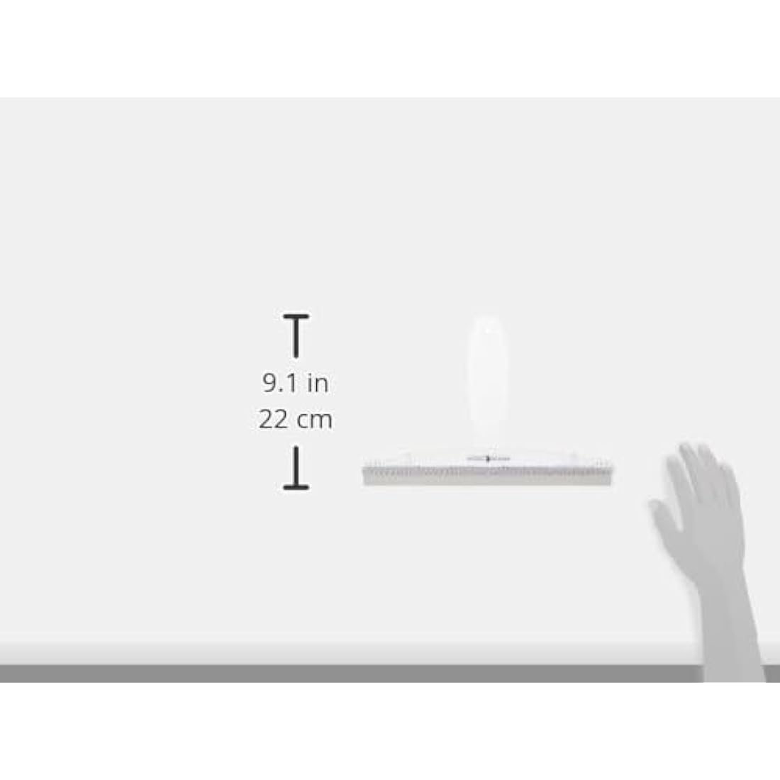 iDesign Shower Squeegee with Suction Cup – Clear Plastic Window Wiper