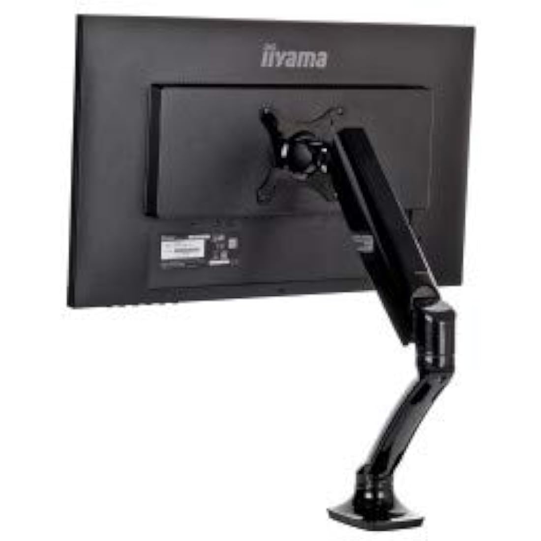 iiyama DS3001C-B1 Single Gas Spring Monitor Arm | 27" Desk Mount - Black