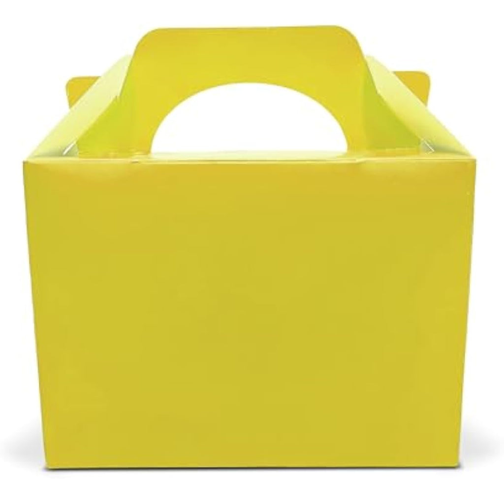 Lotus Yellow Children's Party Food Boxes - Recyclable Meal Box (50 Pack)