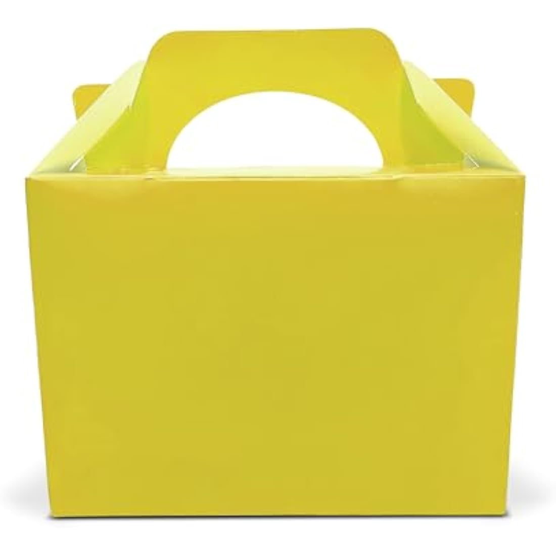Lotus Yellow Children's Party Food Boxes - Recyclable Meal Box (50 Pack)