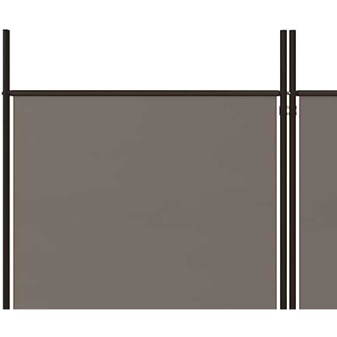 vidaXL 6-Panel Room Divider – Foldable Anthracite Fabric – 300x200 cm