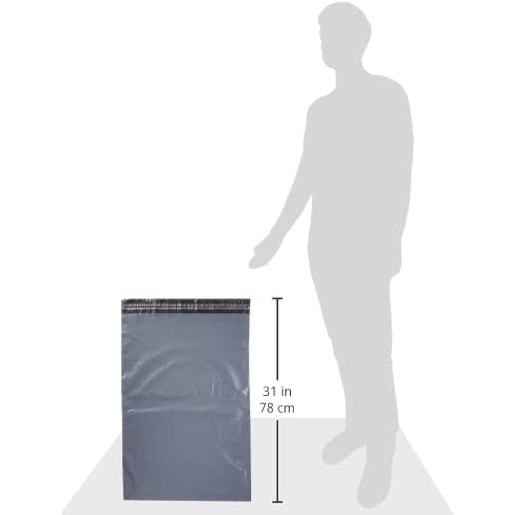 Triplast Grey Mailing Bags | 17 x 24 Inch Opaque Shipping Bags - 100 Pack