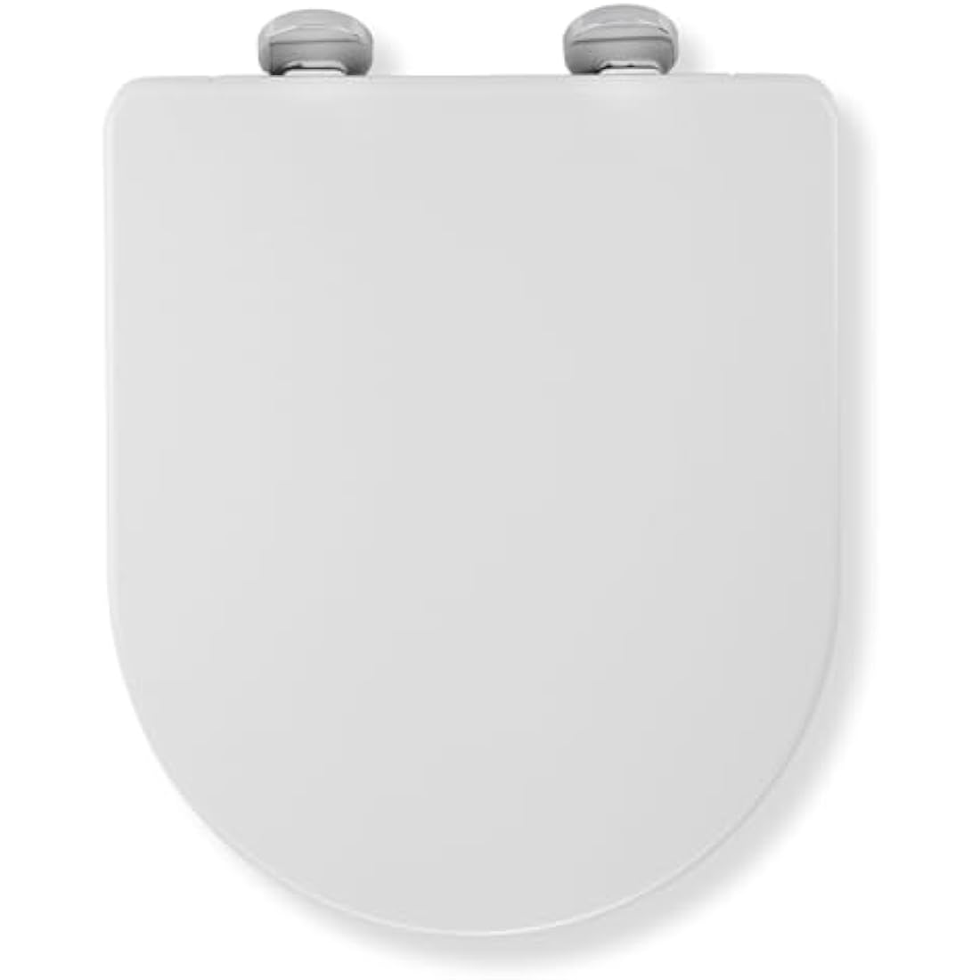 Croydex Eyre D-Shape Toilet Seat | Soft Close & Quick Release | White
