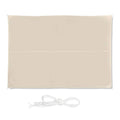Relaxdays Rectangular Shade Sail – Water-Repellent UV Canopy, 3x4m, Beige