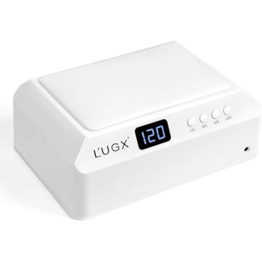 L'UGX 72W UV LED Nail Lamp with Arm Rest Pillow and Retractable Tray