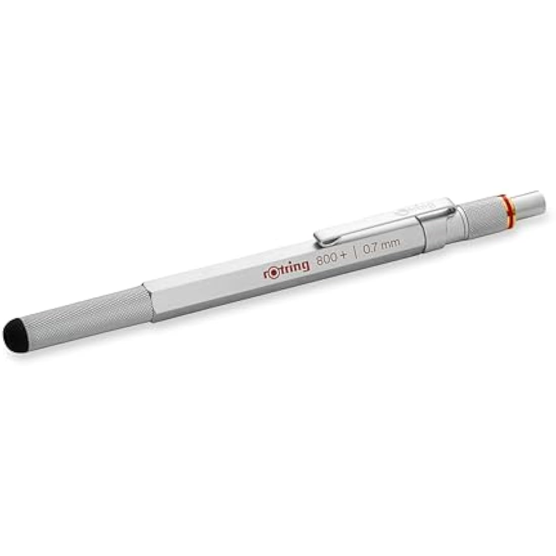 Rotring 800+ Mechanical Pencil & Stylus | 0.7mm Silver Metal Barrel
