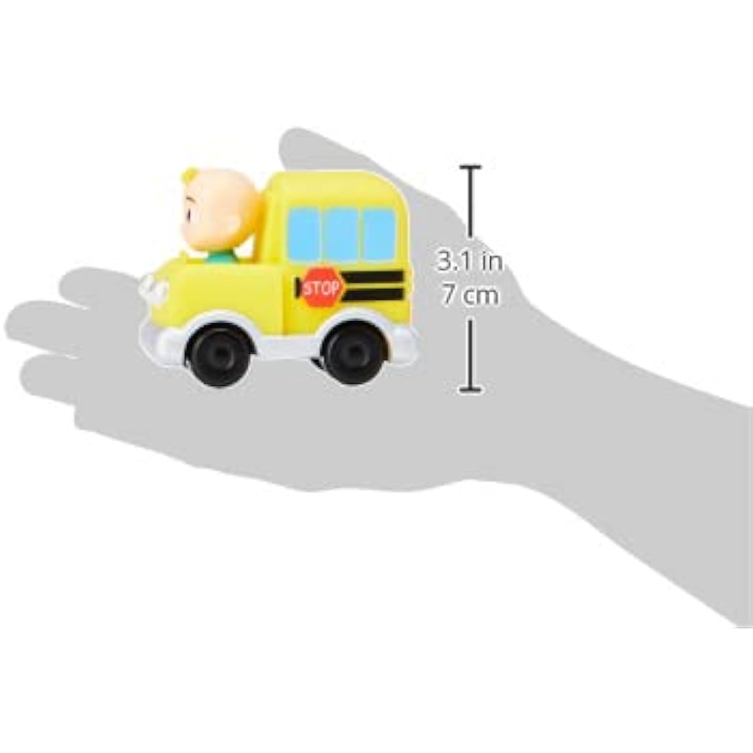 CoComelon JJ School Bus Mini Vehicle – Freewheeling Toy Car for Toddlers