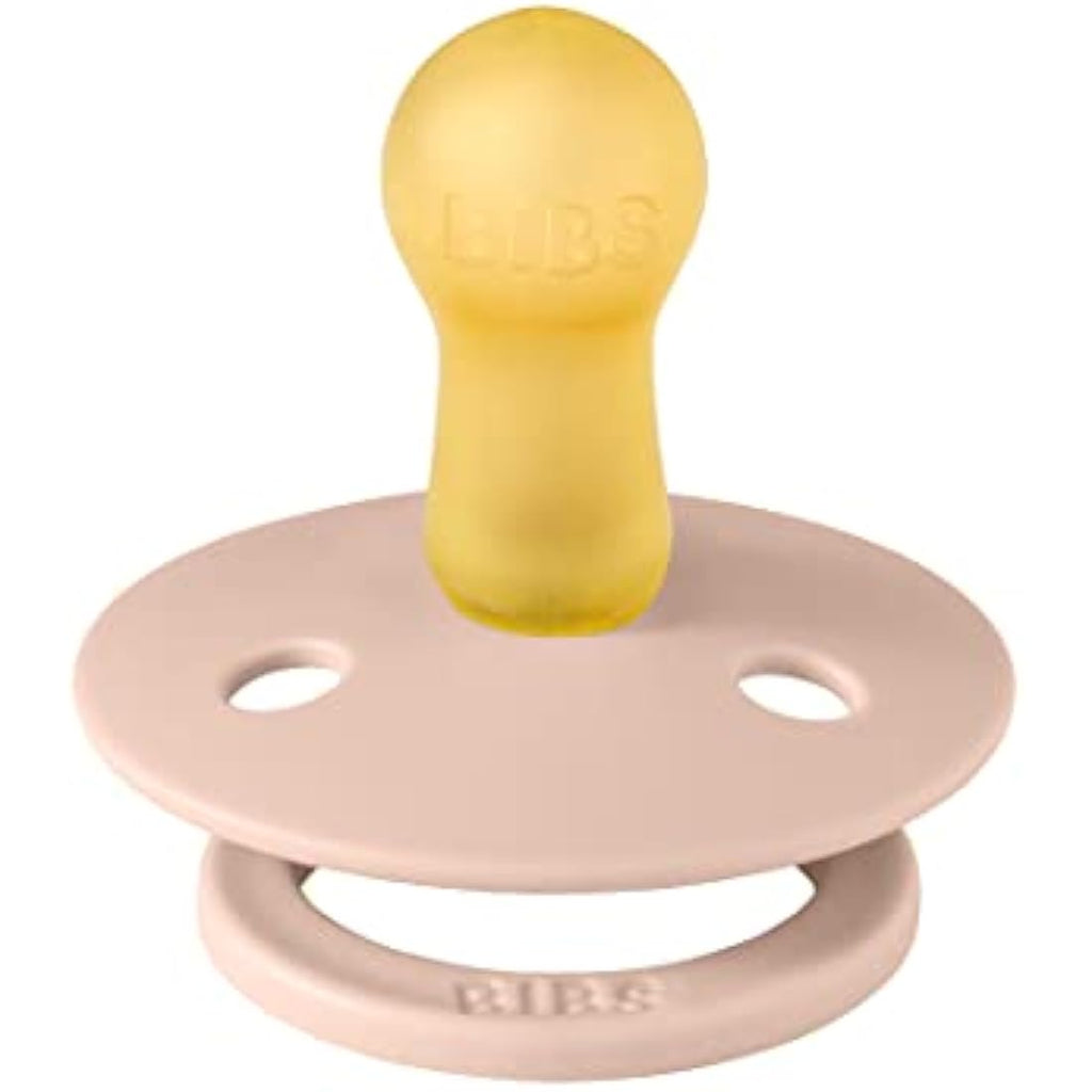 BIBS Colour Pacifier 2-Pack | Natural Rubber Latex | Ivory/Blush, Size 2