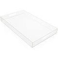 Kurtzy Clear Acrylic Serving Tray with Handles – Large 40x30cm Platter