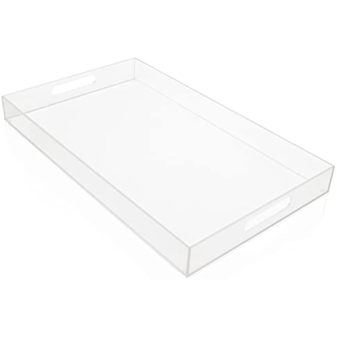 Kurtzy Clear Acrylic Serving Tray with Handles – Large 40x30cm Platter