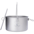 Titanium Camping Pot & Spork Set | 1950ml Ultralight Cookware