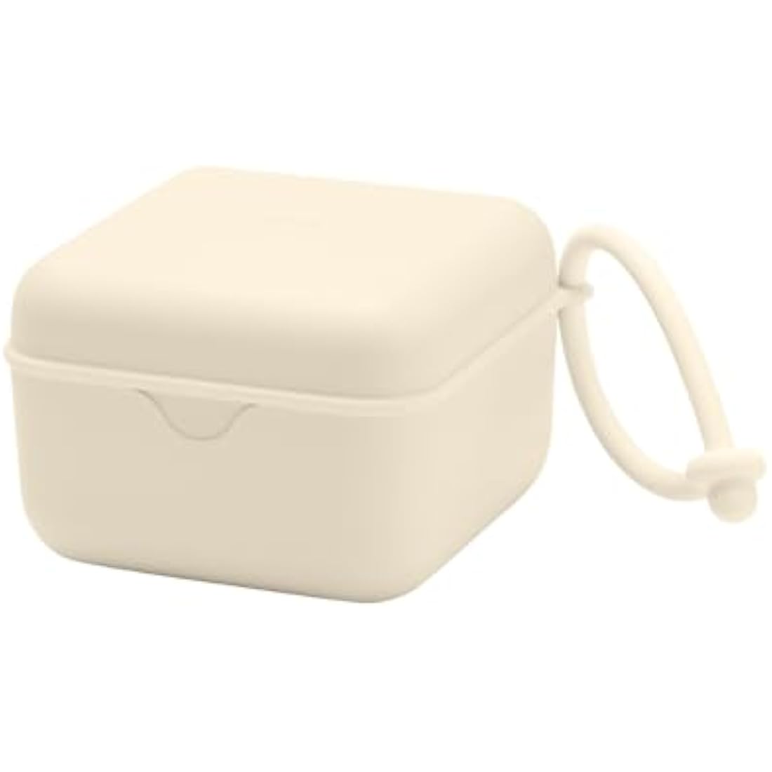 BIBS Pacifier Box and Steriliser Case with Strap | Ivory | BPA-Free