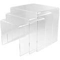 Acrylic Nest of Tables | 3-Piece Shatterproof Side Tables