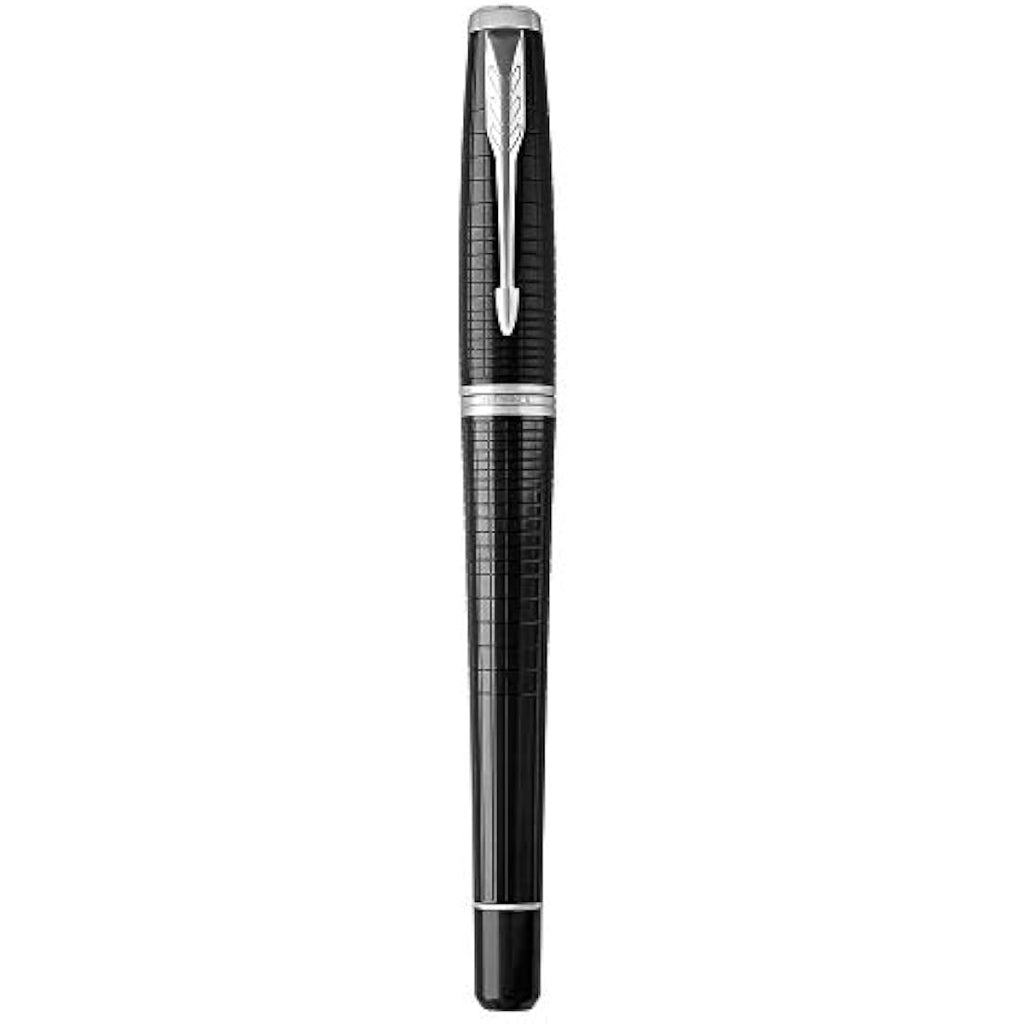 Parker Urban Fountain Pen – Premium Ebony Metal Chiselled Fine Nib