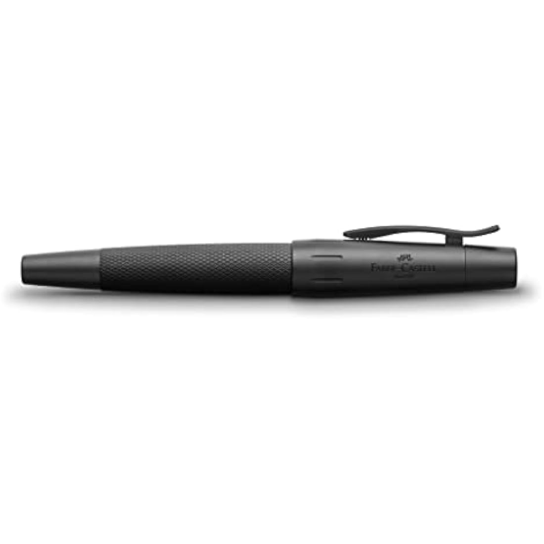 E-Motion Pure Black Rollerball Pen – Matte Anodized Aluminum Guilloché