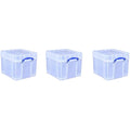 Really Useful Box 35L Vinyl LP Storage Box with XL Lid - 3 Pack