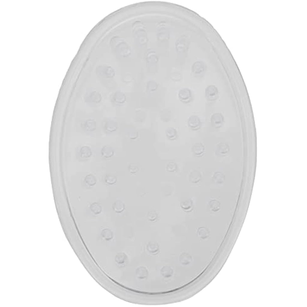 iDesign Oval Soap Dish Set of 3 – Clear Plastic Soap Holder for Bathroom