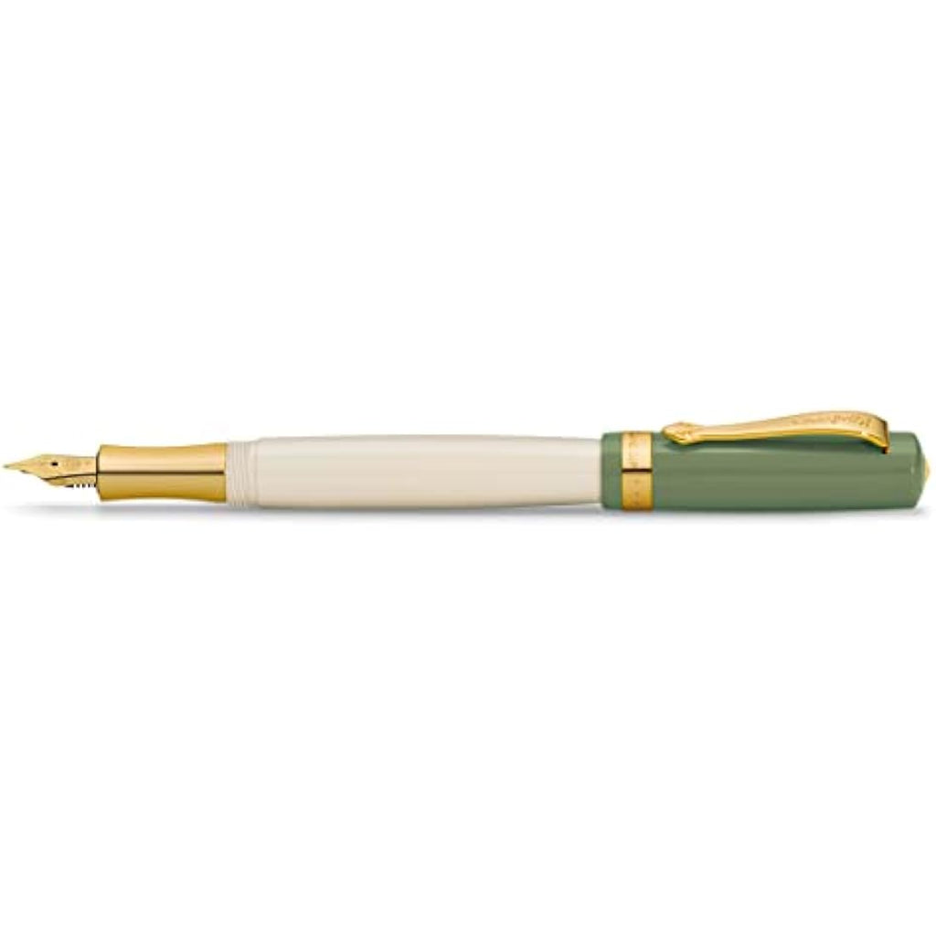 Kaweco Student 60's Swing Fountain Pen – Green and Cream, Fine Nib