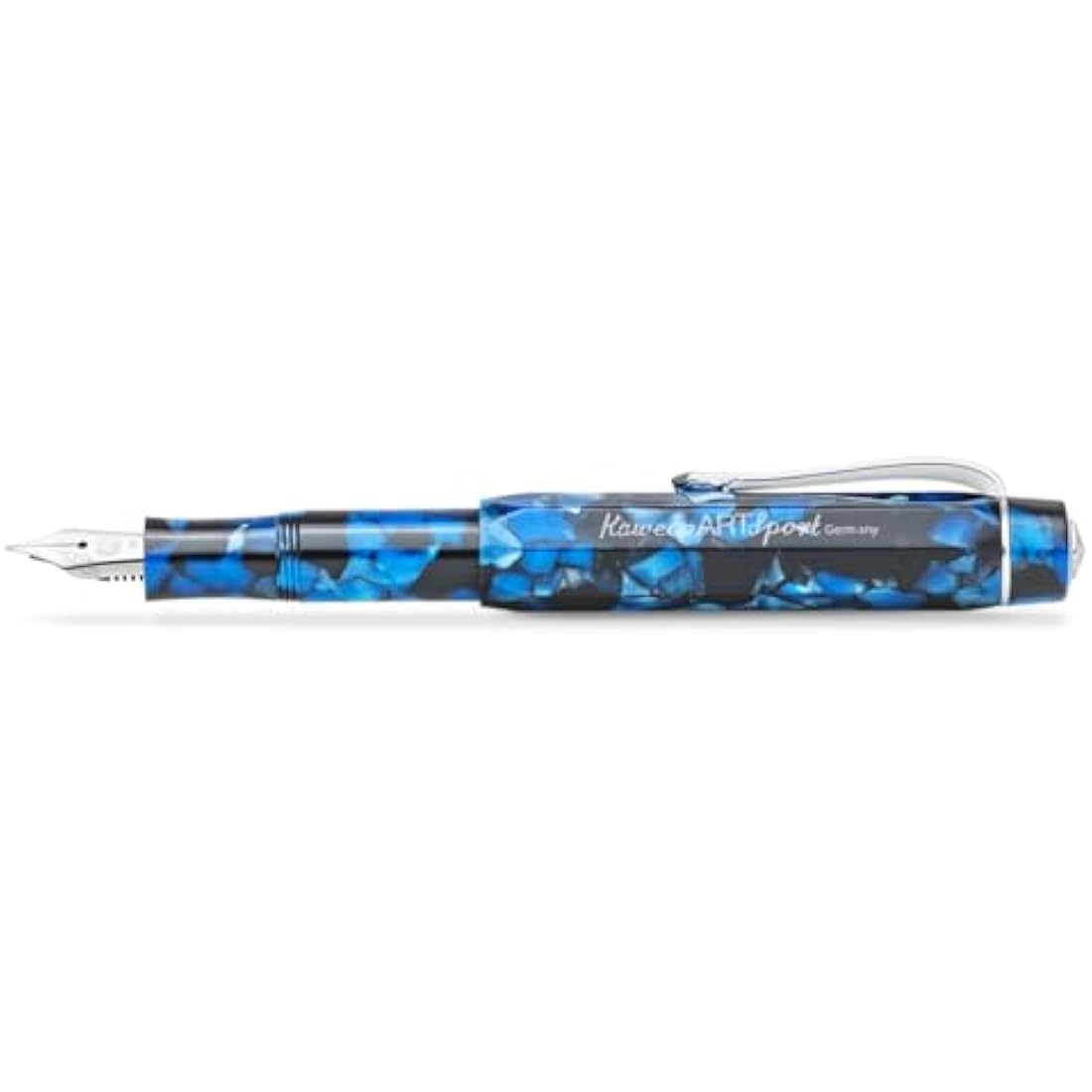 Kaweco Art Sport Fountain Pen – Pebble Blue Acrylic, Fine Steel Nib