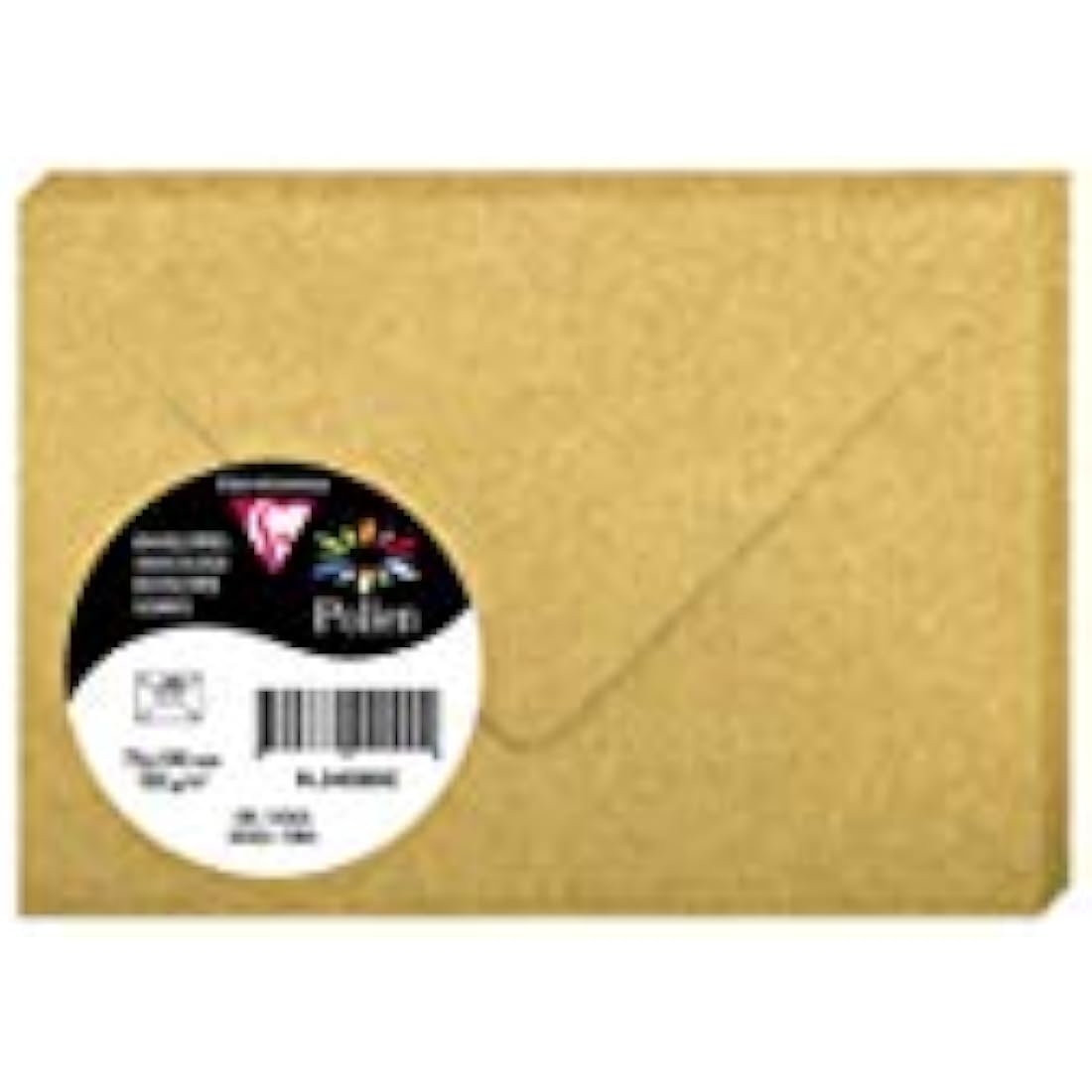 Clairefontaine Pollen Iridescent Gold Envelopes - 75x100mm (Pack of 20)