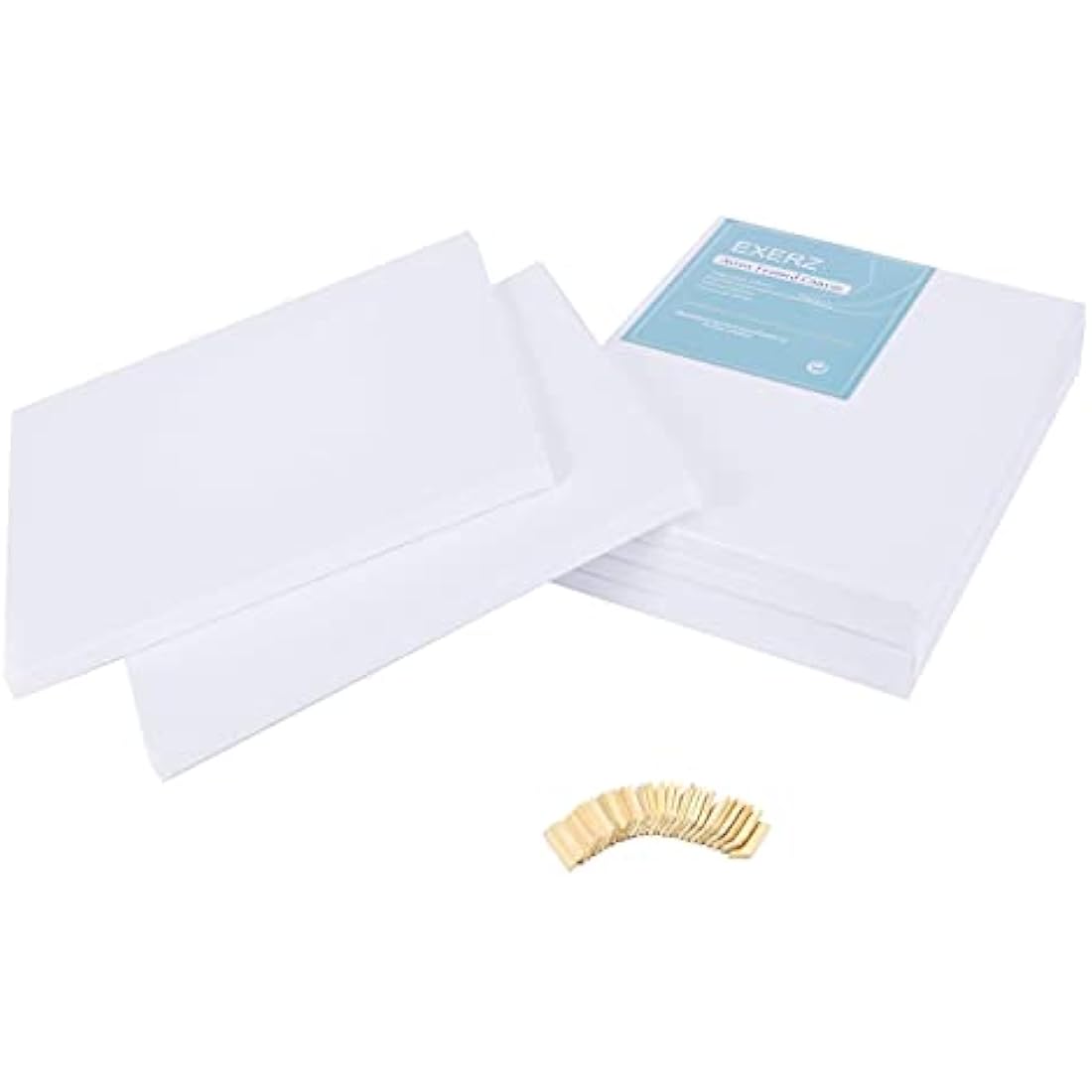 Exerz 40x50cm Pre-Stretched Canvas 4pk | 100% Cotton Triple Primed