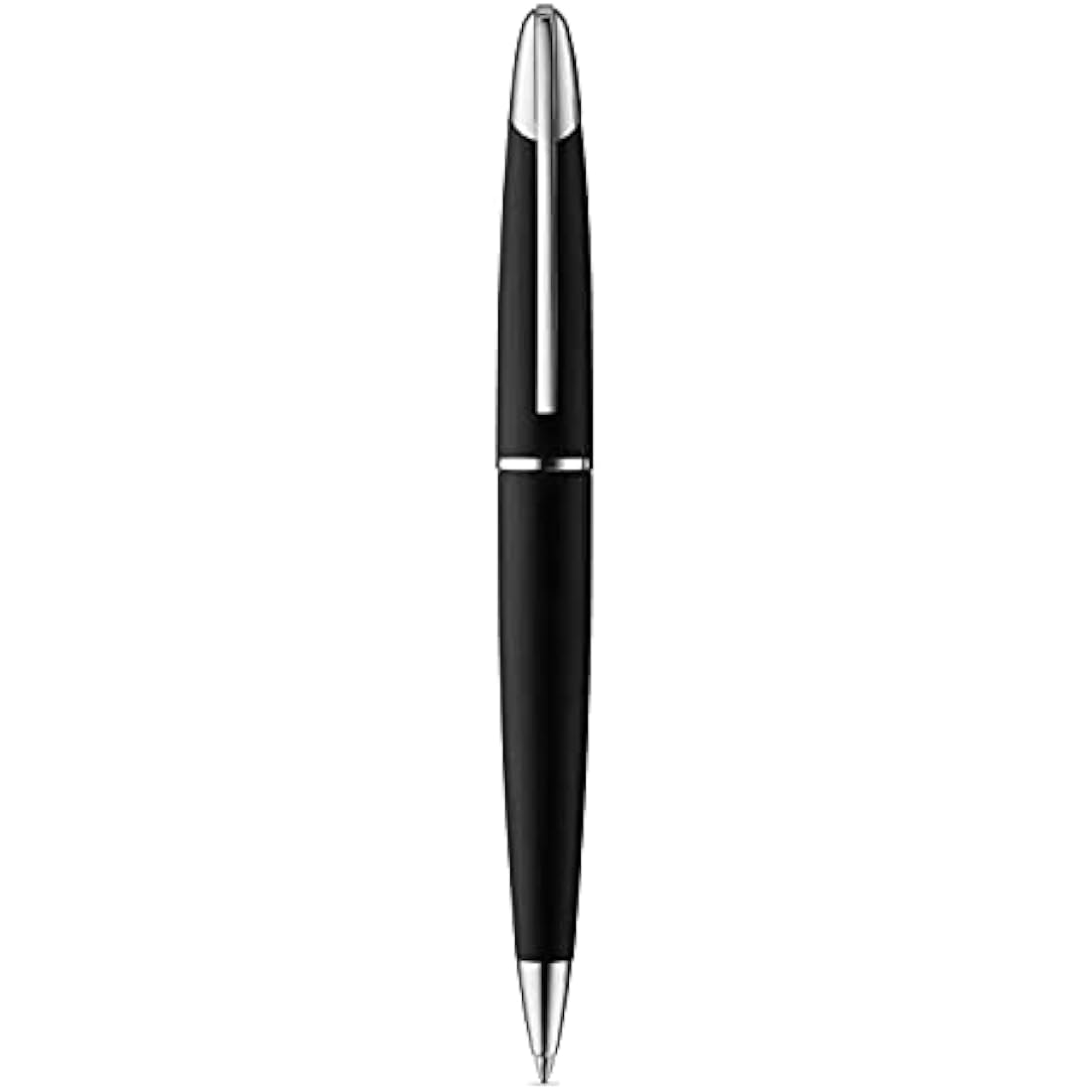 Colibri Equinox Ballpoint Pen – Brushed Black Steel & Chrome Finish