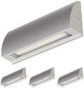 ledscom.de SEGIN LED Outdoor Wall Light – IP54 Grey Matt Downlight 630lm