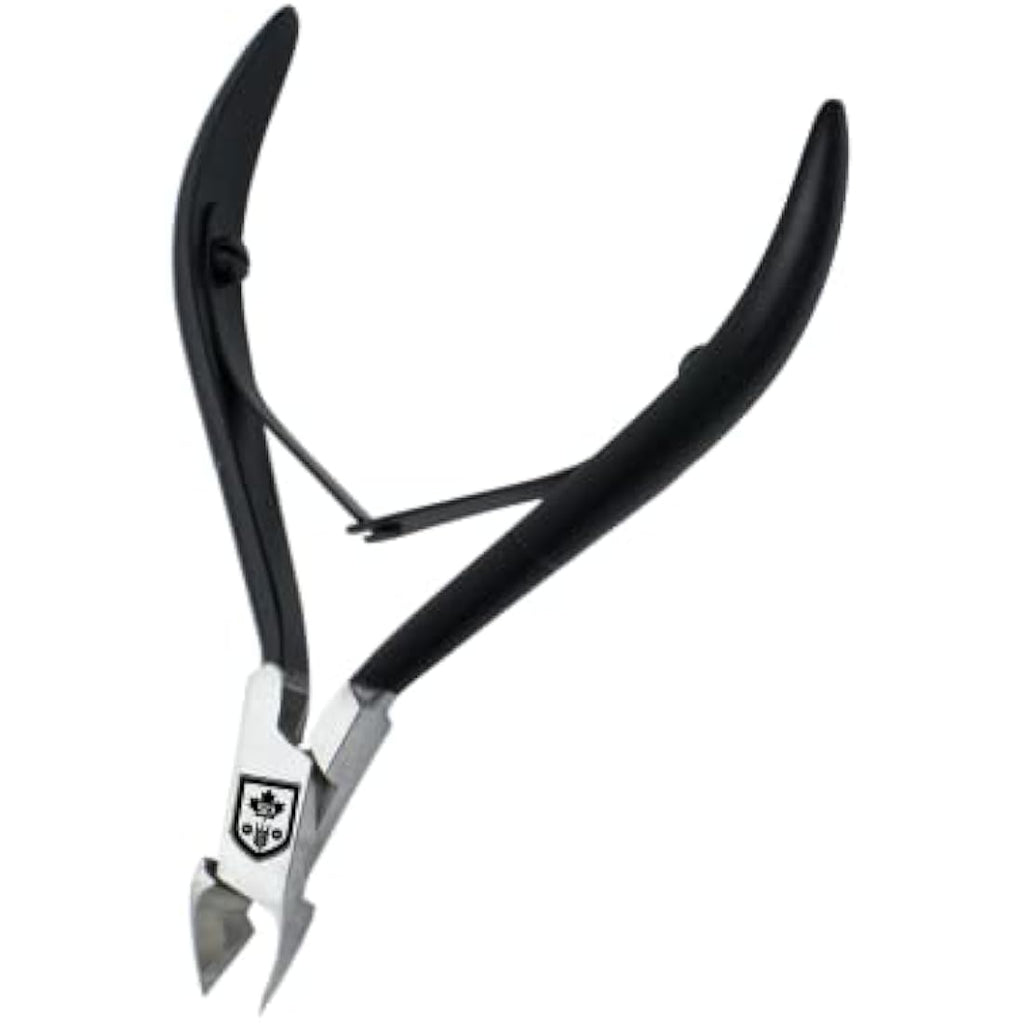 SENBACH Professional Cuticle Trimmer – Stainless Steel Nipper (Black)