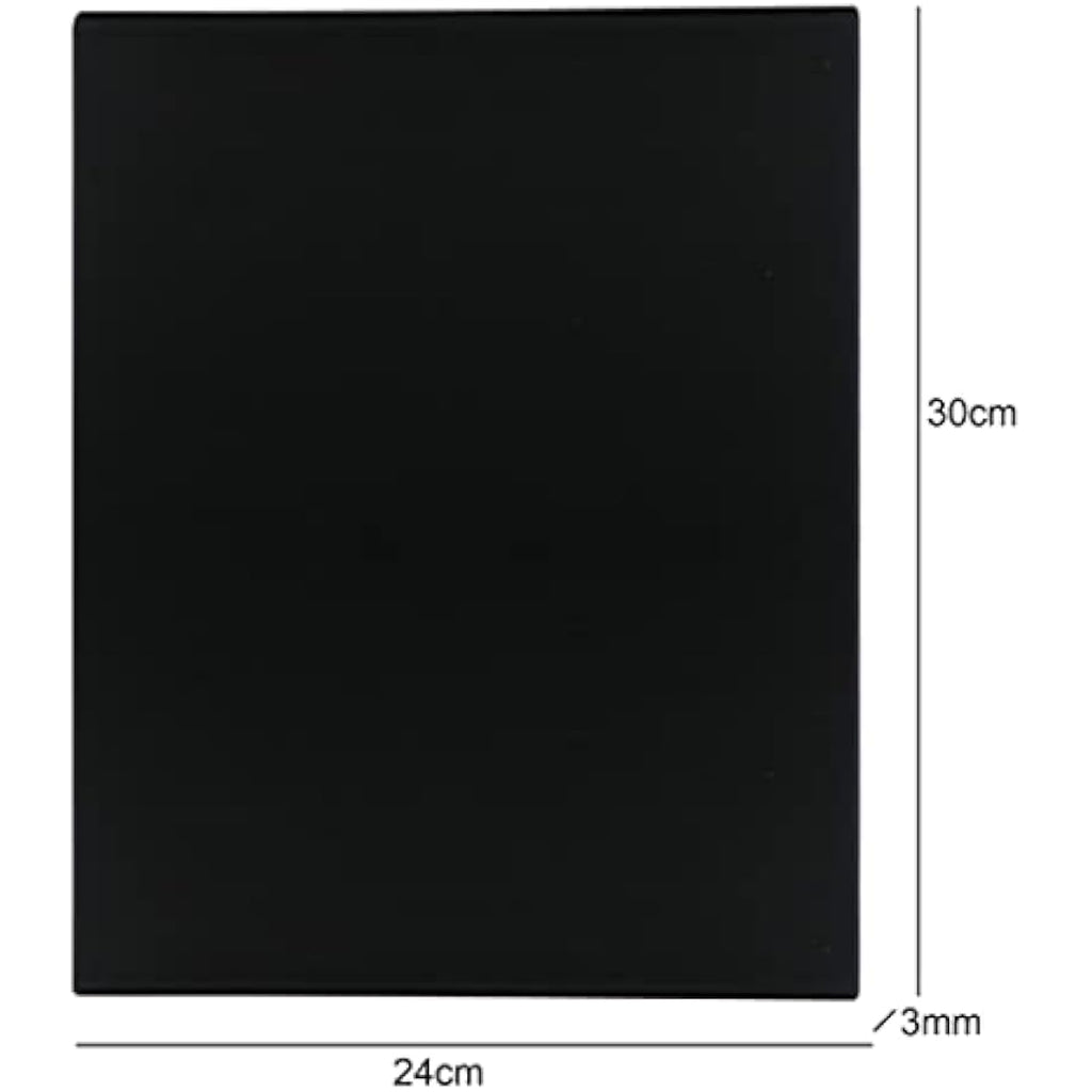 Exerz Black Canvas Panels – 24x30cm 100% Cotton Artist Boards, 6-Pack