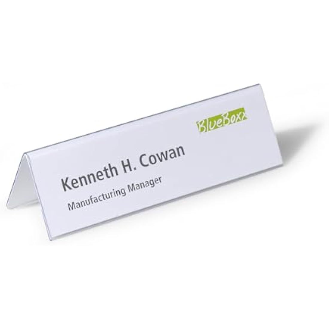 Durable Transparent Table Place Name Holders 61x210mm - Pack of 25