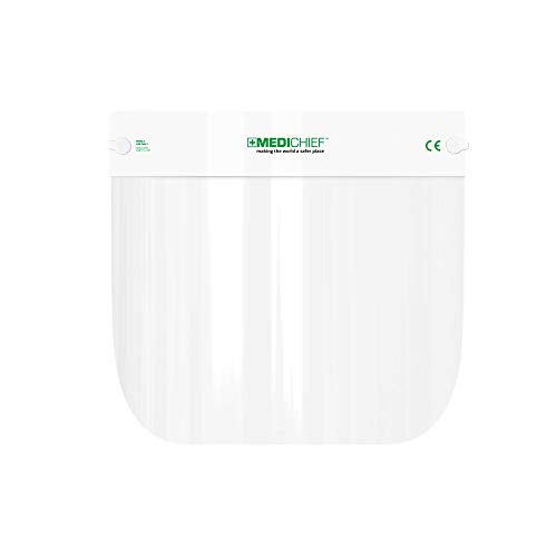 Medichief Face Shield – Anti-Fog Full Face Protective Visor (10 Pack)