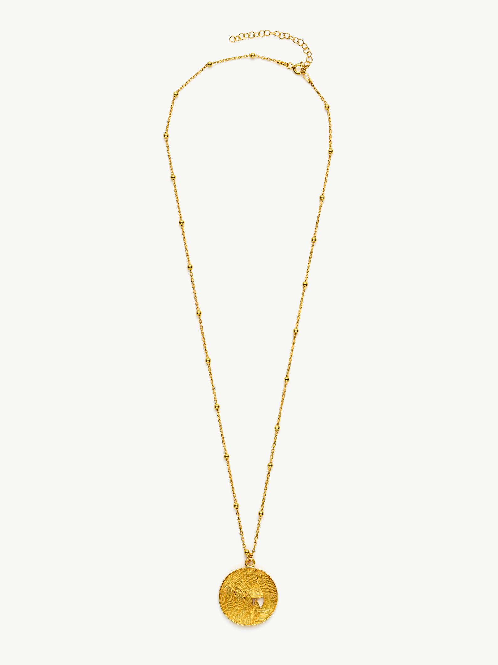 No More Nobody Day Medallion Necklace – 18k Gold Vermeil Recycled Silver