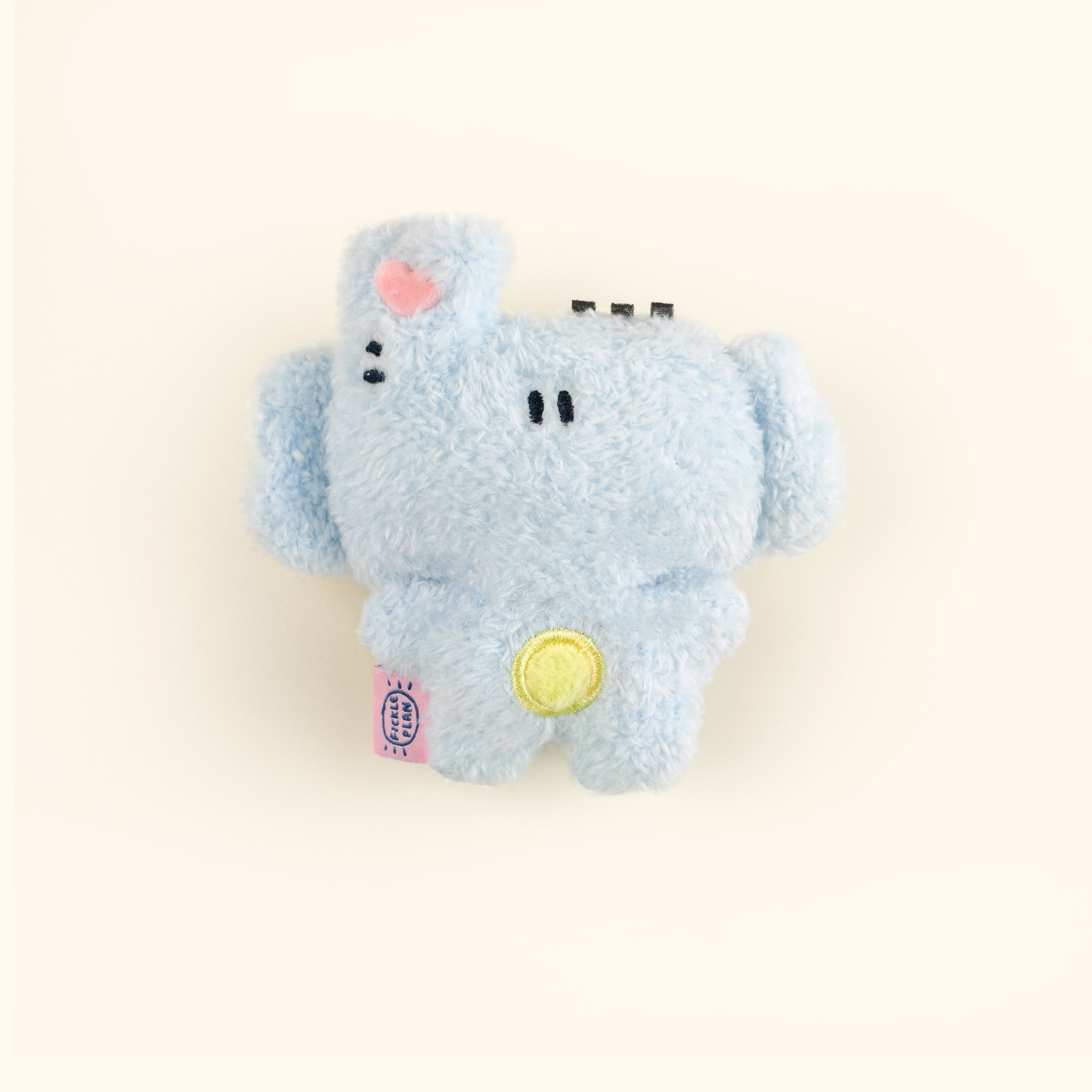 Plush Animal Bag Charm – Fickle Plan Tiger Elephant Kitty Keychain