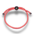 Swole Panda Red & White Stripe Recycled Rope Bracelet – Unisex & Adjustable