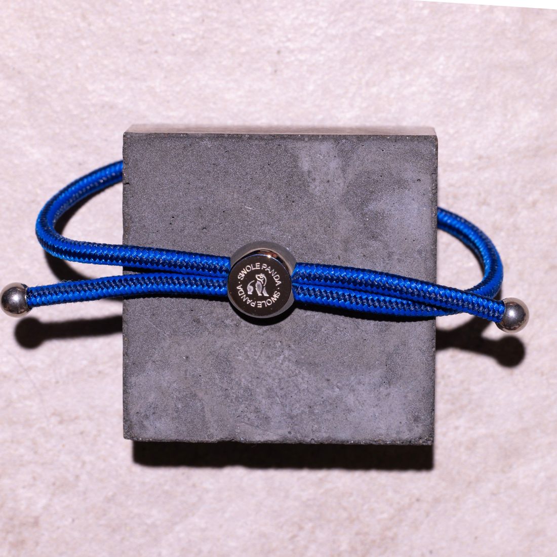 Swole Panda Navy Stripe Rope Bracelet | Recycled Ocean Plastic Jewelry